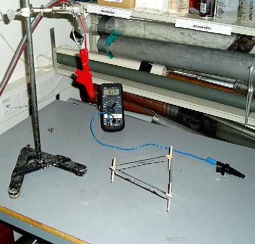 Billede af elektrostatisk lifter der flyver